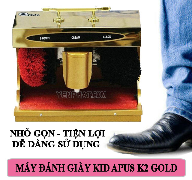 Máy đánh giày Kid Apus K2 Gold
